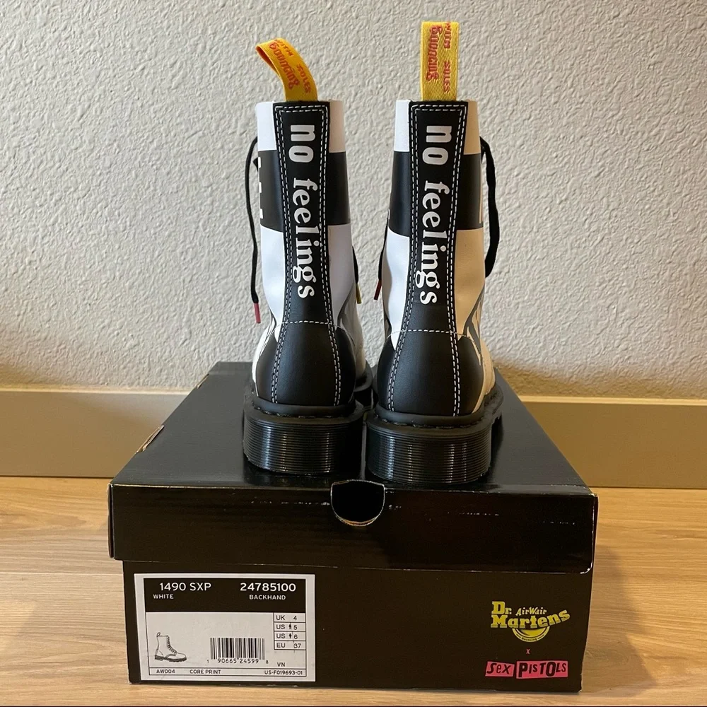 SOLD - DR. MARTENS 1490 Sex Pistols Sz 5 (6 womens) - Picture 6 of 8